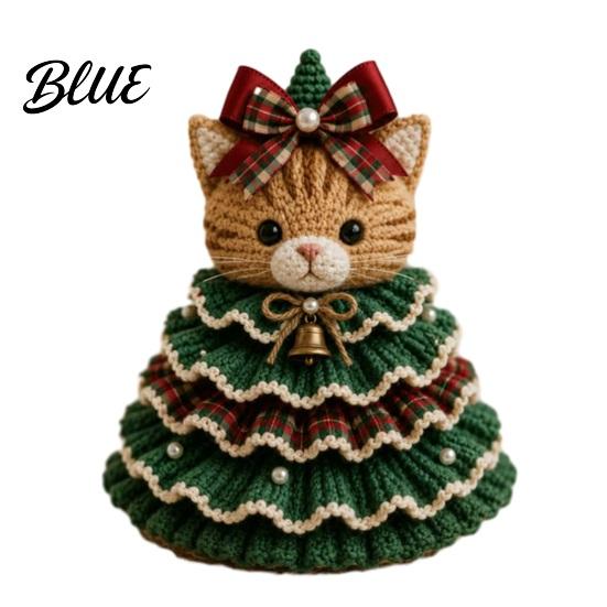 Kit de Ganchillo para Principiantes Kit de Árbol de Navidad Animal DIY Vaca de las Highlands Hilo Decorativo Lindo Manualidad con Hilo Perro Salchicha Gato Manualidades para Principiantes Festivo Hecho a Mano