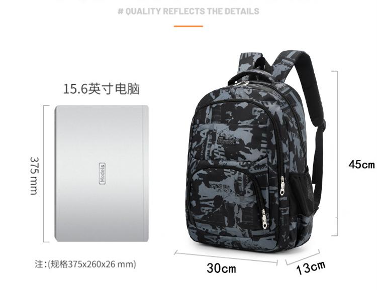 School Bags For Teenagers Travel Camouflage Large Capacity Boys Printing Men Backpack Rucksack Kids Cute Bookbag Mochilas