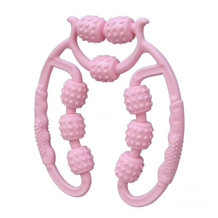 Nine-wheel circular leg clamp, thigh muscle relaxer, leg stretching massager, beautiful leg yoga roller clip lady Body Care