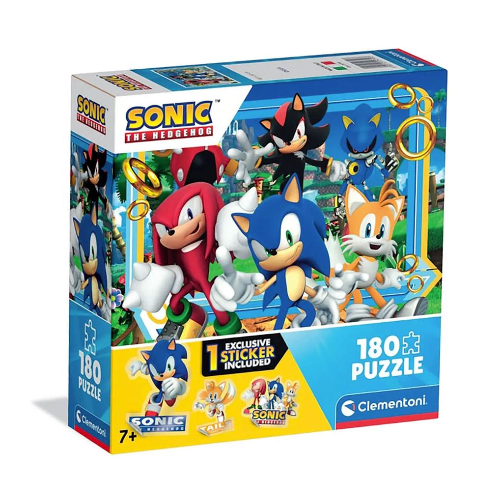 Super puzzel van 180 stukjes. Super kleur Sonic 4