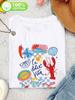 Women Clothing Summer New Style Simple Cute Tropical Style Printed T Shirt Fashion Ins Casual Loose Round Neck Short Sleeves