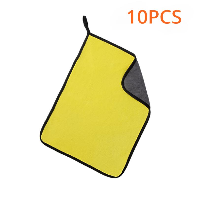 

10 шт. Салфетки из микрофибры квадратные кухонные полотенца однотонные полотенца для посуды мягкая чистящая тряпка многоразовые салфетки для мытья посуды полотенца для кухни 40 30CM