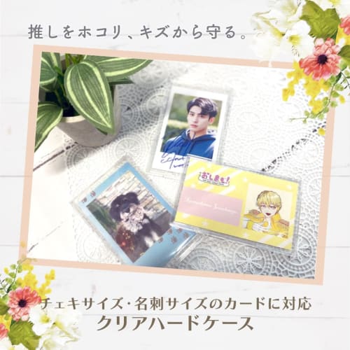 Kawashima Seisakusho Oshimamo Mini Instax Case, Hard Case, Clear Case, Protective for Trading Cards, Business Cards, Instax-Style Cards, and Collectio
