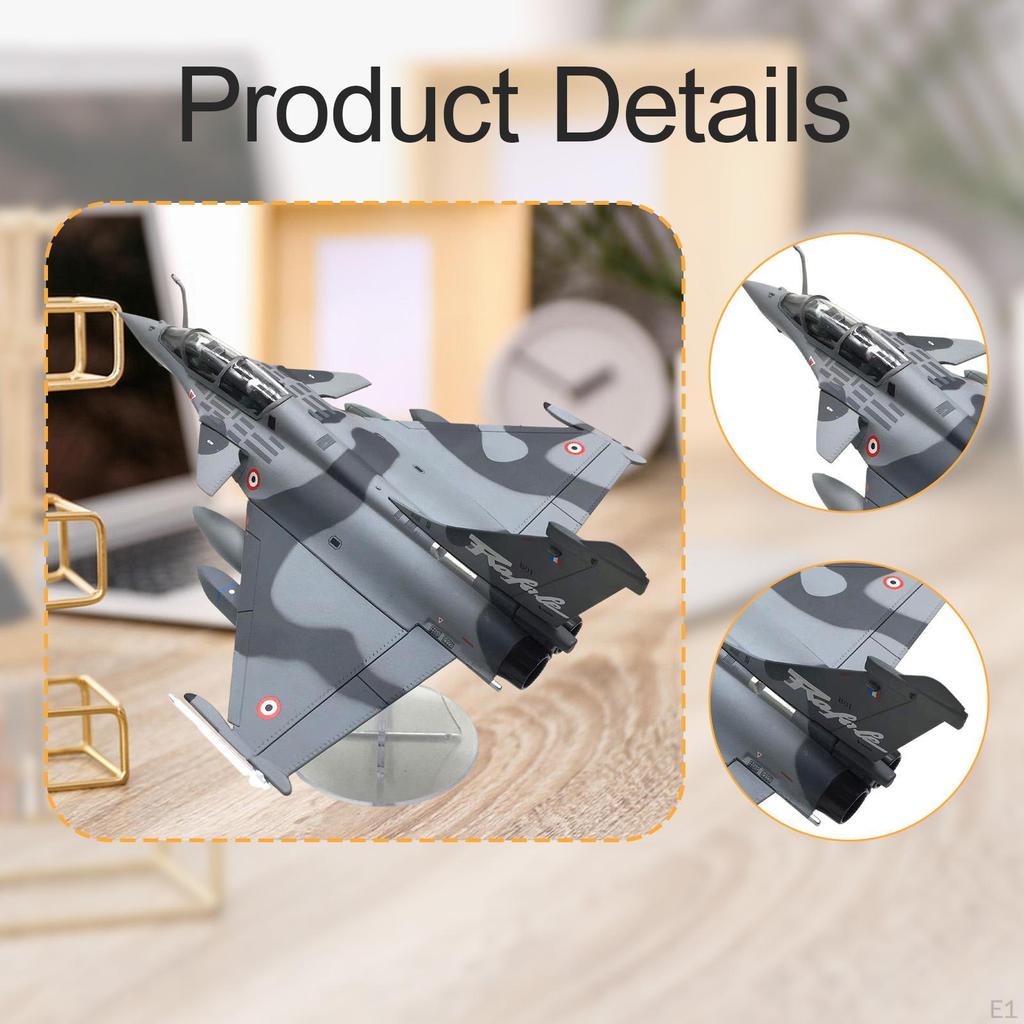 1/72 Rafale B Kampfflugzeug Modellflugzeug Sammlungen Diecast Flugzeug Spielzeug mit Ausstellungsständer für