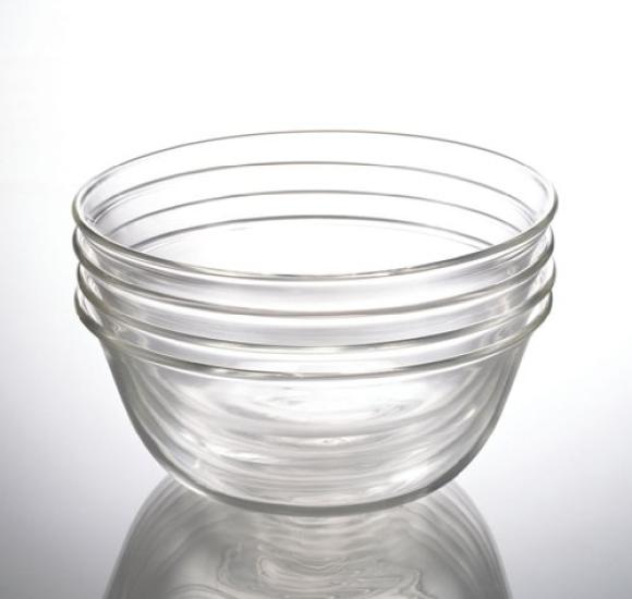 iwaki Glass Fruit Dessert 300ml x KBT945 Heat-Resistant Cups, 6-Pack,