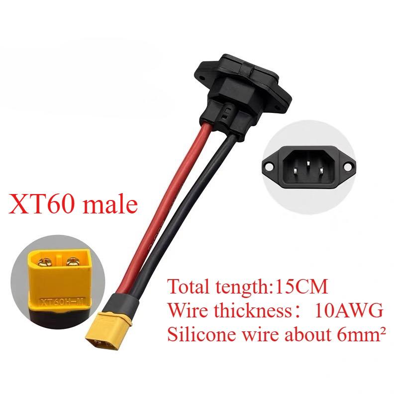 Разъем XT60/XT90 Папа Мама к 3-контактной розетке питания XT60 XT90 Кабель для зарядки аккумулятора автомобиля Новая энергия Кабель для зарядки E-велосипеда