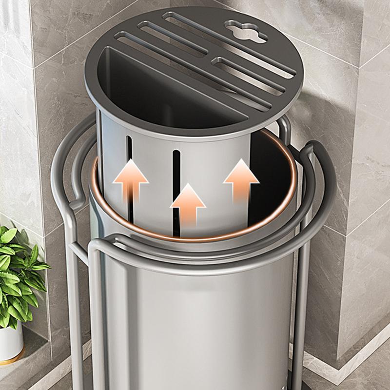 Supporto per coltelli rotanti multifunzionali Supporto per coltelli rotanti Bacchette rimovibili Posate Utensili Serbatoio di stoccaggio Utensile da cucina