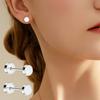1 Pair Women Faux Pearl Earrings Daily Ear Studs Unisex Piercing Alloy Stud Earrings Commuting Party Prom Ear Jewelry