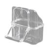 10Pcs/Set Transparent Bird Feeding Box Food Dispenser Parrots Feeder with Stable Construction Antisplash Design