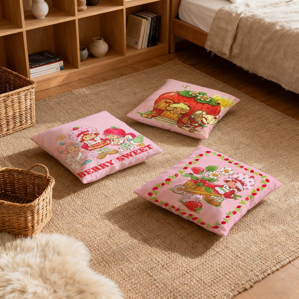 Pillow Case luxurious home office, sofa decorative Multi sized car seat cushions, pillowcases S-StrawberryS-Cute S-ShortcakeS