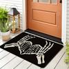 Picture Tube Skull Door Mat Bathroom Interior Exterior Rug Entrance Hall Anti-Slip Halloween Welcome Carpet Home Decor