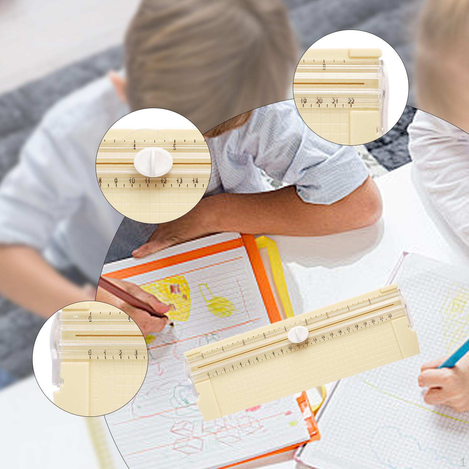 

Резак для бумаги А4 Слайдерный триммер Противоскользящий Инструмент для резки для рукоделия Скрапбукинг жёлтый