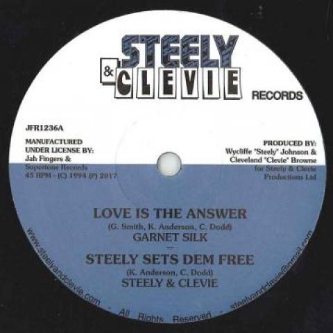 12inch Record GARNET SILK - Love Is The Answer; Steely Sets Dem JFR1236 Steely & Clevie 1994 UK Reggae, Ska & Dub