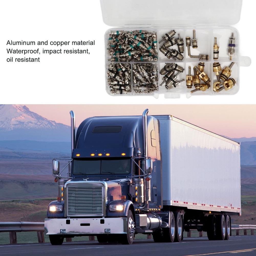 134PCS R134a Kit Car AC Valve Core Refrigeration Tire Valve Stem Cores  Maintenance Technician