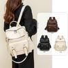 Retro Women's Backpack New Style Premium PU Soft Leather Wear-resistant Multi-way Carry Large Capacity Bag for Daily Commute