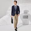 [Waffle texture] Spring and summer lightweight single suit, elastic and comfortable men's jacket, machine washable and easy to maintain suit