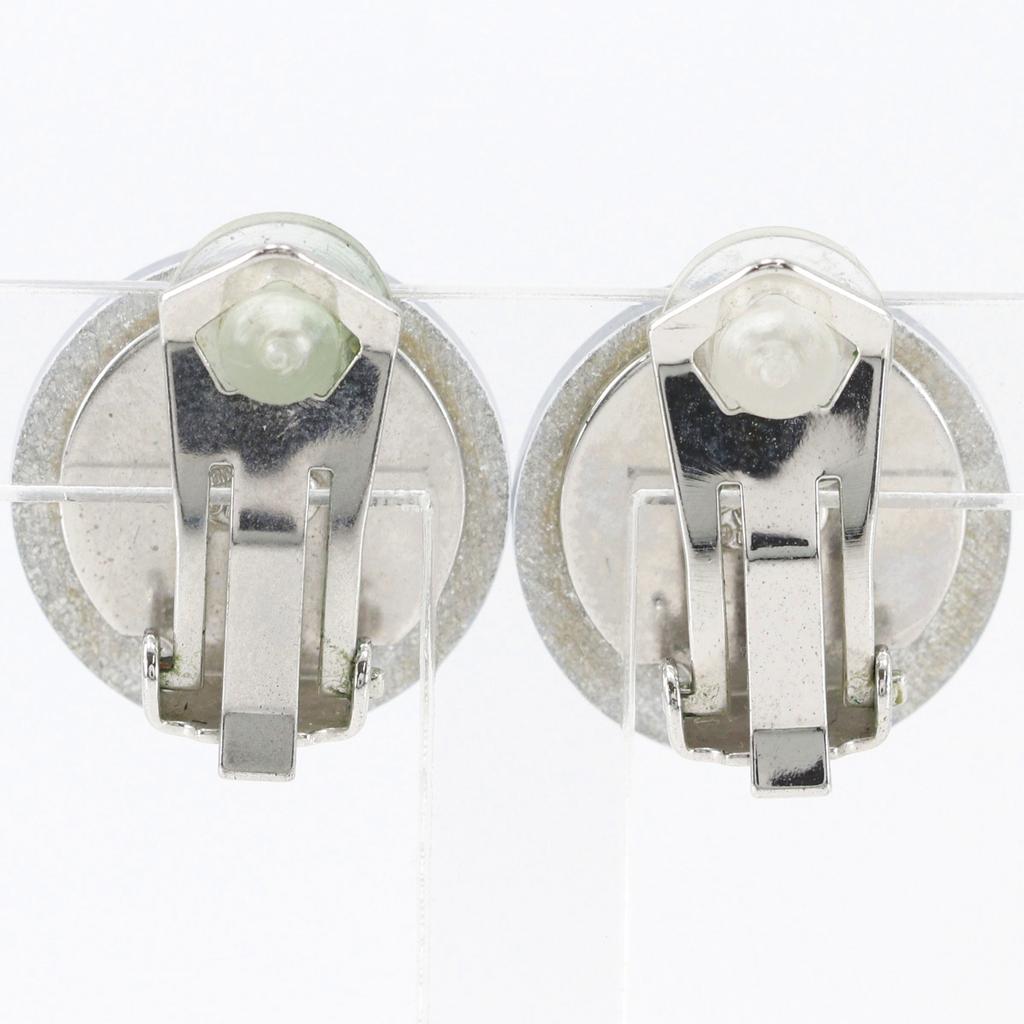 CHANEL COCO Mark Earring Silver plastic 5.8g Women Used