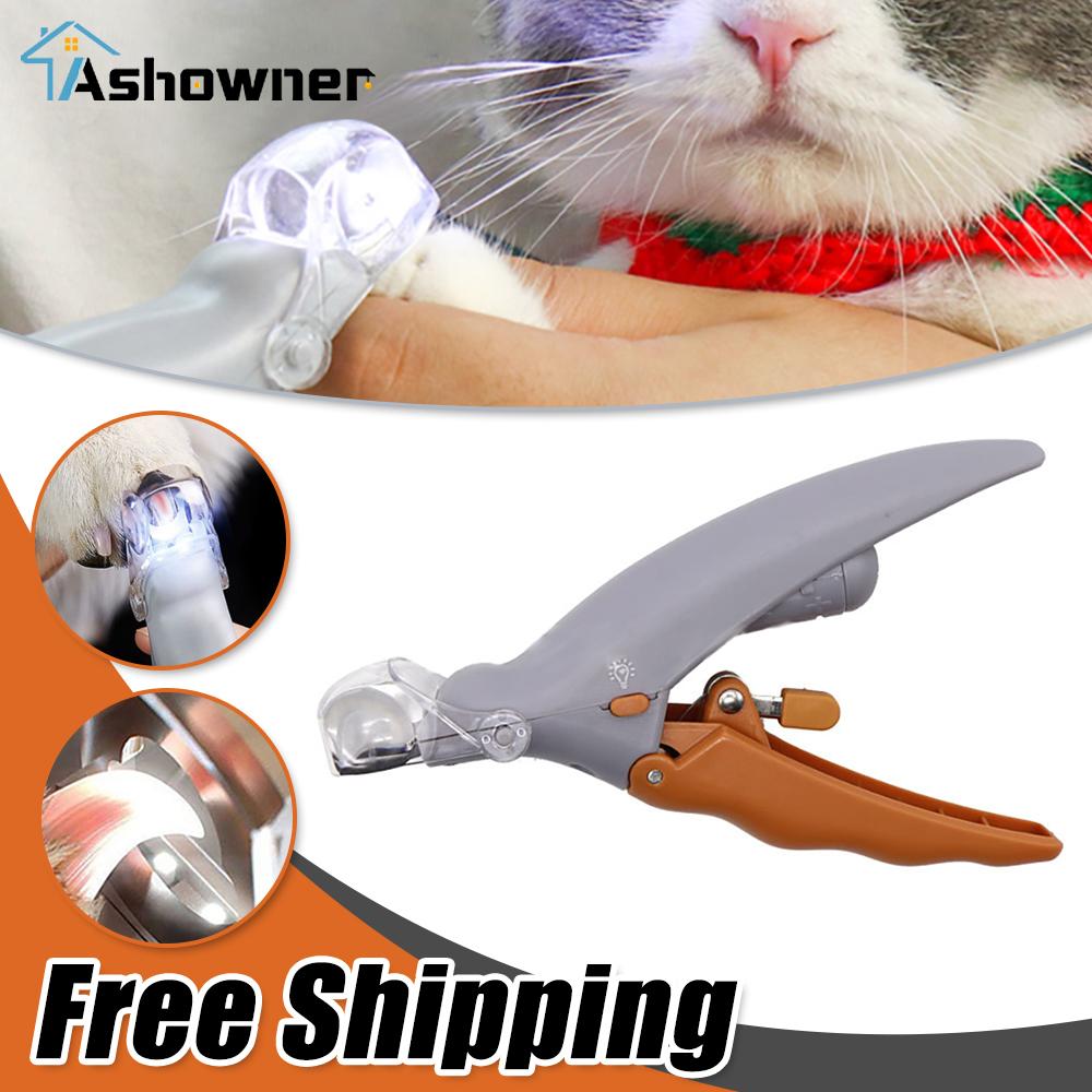 

Professional Pet Nail Clipper Scissors Pet Dog Cat Nail Toe Claw Clippers Scissor Led Light Nail Trimmer For Animals Pet Supplie Type A
