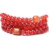 Red Agate Zodiac Guardian Deity108Buddhist Bead Bracelet for Men and Women, Personal Zodiac Buddha Prayer Bead Bracelet