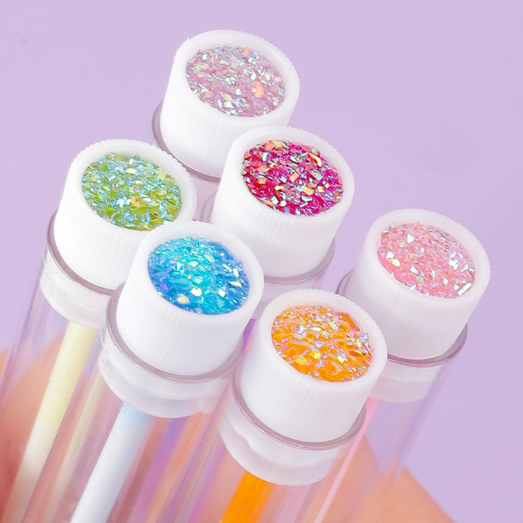 1 sztuka Kryształowe Różdżki Szczoteczki do Rzęs Patyczek do Rzęs Akcesoria Pędzel do Makijażu Przenośność Aplikator do Tuszowania Rzęs Szczoteczka do Brwi Rzęs