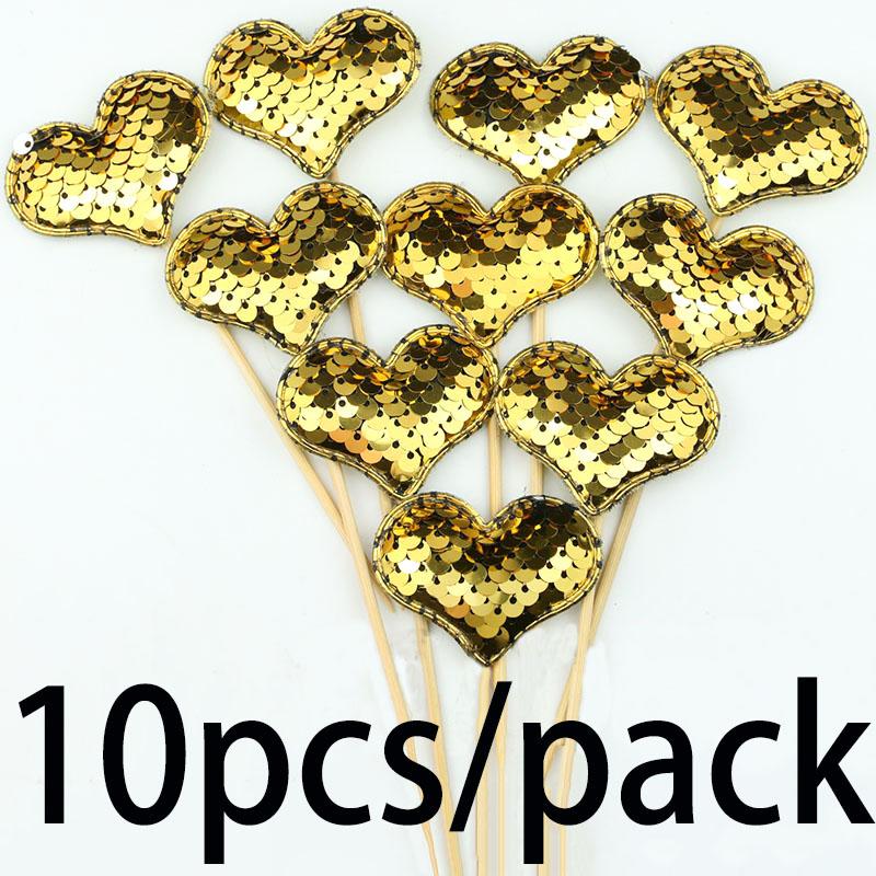 (10 Pcs/pack)4.8x13cm Love Sparkle Signature Storyboard Decoration Wedding Cake  Handmade DIY