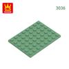 15Pcs/Lot 3036 6x8 Dots Plate Construction Bricks Basic Components Board Blocks Works With all Brand Playthings Ideal For Children Gift Idea Box