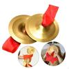 1 Pair Hand Cymbals Finger Mini Percussion Instrument Copper Alloy Suitable for School Drum Student