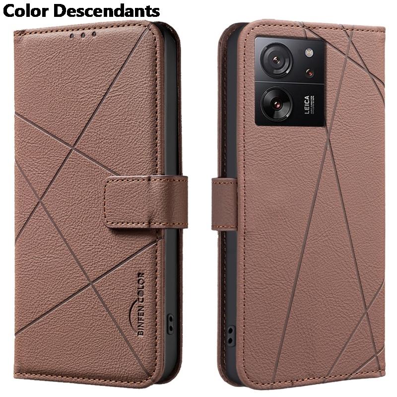 Luxury Wallet Magnetic Flip Stand With Card Slots Leather Phone Case for XiaoMi 13T POCO X7 M7 X6 X5 F6 F5 M3 Pro C55 C75 Cover