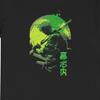 Zoro Shirt and Kids Shirt Full Moon Custome Black & Green T-Shirt and Kids Shirt - One Piece Anime Fan Apparel