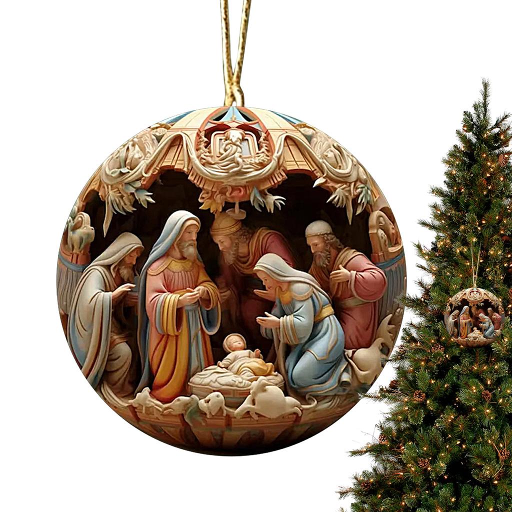 5pcs Nativity Scene Ornaments 5pcs Religious Nativity Scene Ornament Set Exquisite Indoor Nativity Scene Ornaments Decorations