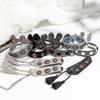 European Woven Bracelet with Metal Nail Buckle and Tassel for Women