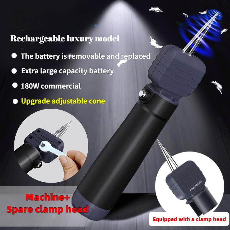 Ruční elektrický vytrhávač chloupků Malý přenosný stroj na rychlé odstraňování chloupků drůbeže Domácí nástroj na škubání kuřat a kachen