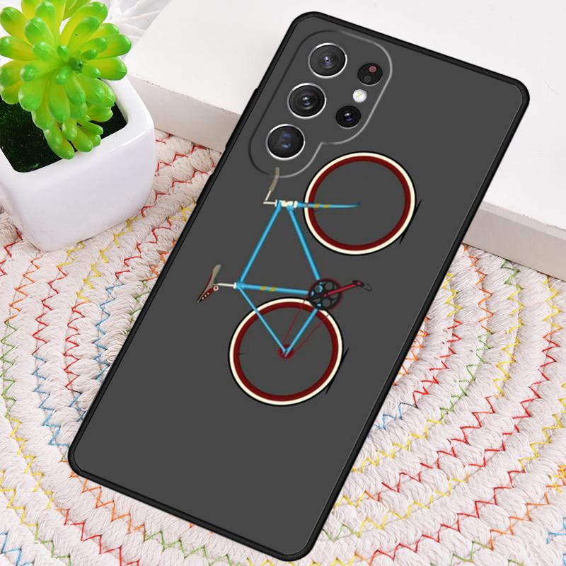 Mountain Bikes Cycling Silicone Phone Case For Samsung Galaxy note 10 pro S26 S25 S24 S23 S22 S21 Plus S25Ultra Capa Cover