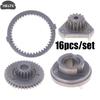 Set de 16 buc. Bormașină electrică cu litiu fără perii Set de angrenaje cu blocare automată Kit de angrenaje de reducere Accesoriu pentru scule electrice de procesare industrială