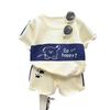Baby Boy Girl Summer Cotton Animal Cartoon Short Sleeve T Shirt And Shorts Set For Toddler Kids
