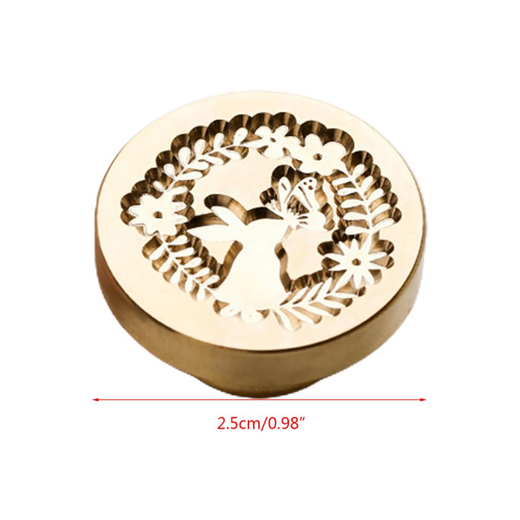 Wax Seal Stamp Head for Cards Envelopes Invitations Gift Packaging- Brass Head Gift Wrapping, Post Card Letter