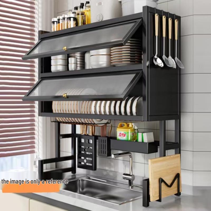 Thickened Carbon Steel Kitchen Storage Rack