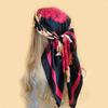 90*90cm Women Scarf Silk Feeling Hair Neck Square Brand Office bandanna muffler Waiter Flight Attendants Handkerchief Rings wrap