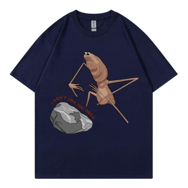 Ich mag diesen Stein nicht Marcus Der Wurm Lustiges Meme T-Shirt Herren Damen Freizeit Kurzarm T-Shirts Hohe Qualität Mode T-Shirts