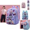 Adorable Cartoon Kids Backpack Labubu Trendy Nylon Preschool Bag For Boys Girls