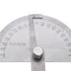 Steel Protractor 0- Angle Finder Rotation Ruler Student Tool