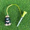 Anti Lost Golf Tee Hanger with Tee Colorful Cartoon Plastic Tee Hoop Ring with Strap Golf Accessories for Men Women Golfer Gifts