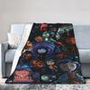 Cozy Blanket Travel Car Horror Cartoon C-Coraline Bedding Throws Novelty  Bedspread For Living Room