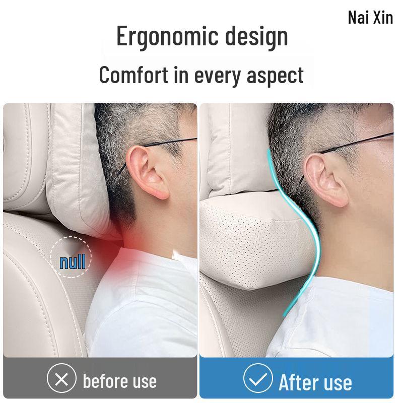 Car Headrest Neck & Lumbar Support Pillow for AITO, Li Auto, Tesla, BYD, AION