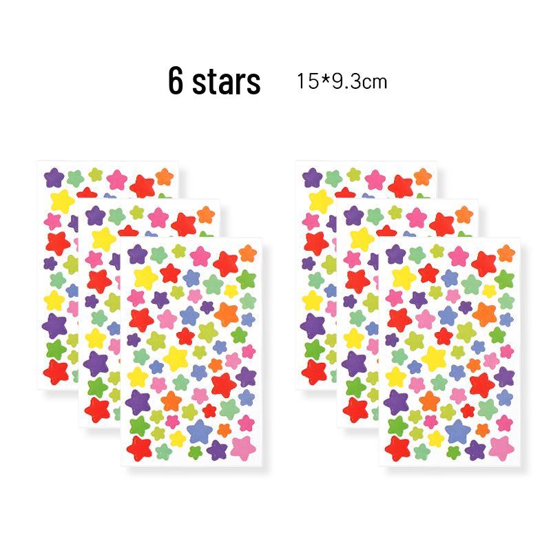 Creative Shape Stickers for Crafts: Stars, Hearts, Circles for DIY Albums and Decorations
