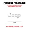 3D Metal Car Interior Decal for Jeep Wrangler WK Gladiator Pickup Cherokee Jk Renegade Rubicon Compass AKR1
