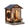 3D Art Deco Stereoscopic DIY House Model Toy Gift Wooden Hand-assembled Bookends Dark Box Mystery Case Scene Birthday Adults