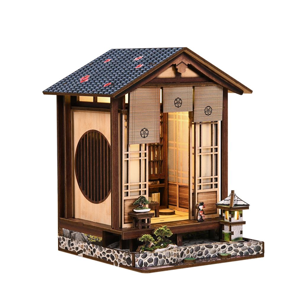 3D Art Deco Stereoscopic DIY House Model Toy Gift Wooden Hand-assembled Bookends Dark Box Mystery Case Scene Birthday Adults
