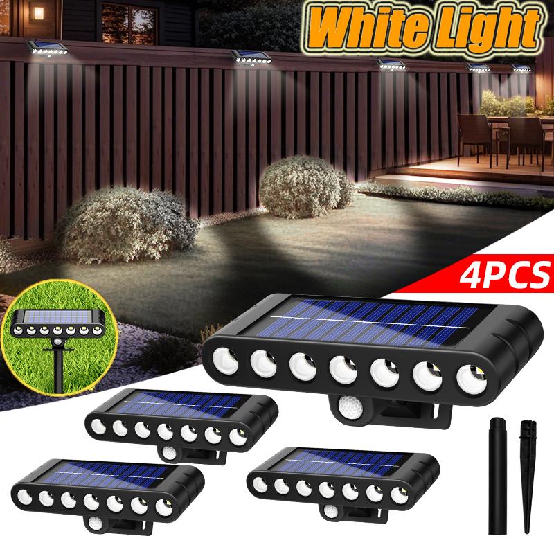 1/2/4PCs Solar outdoor Adjustable spotlights 120° lawn light 7 LED ground lamp for garden swimming pool trees courtyards Pathway