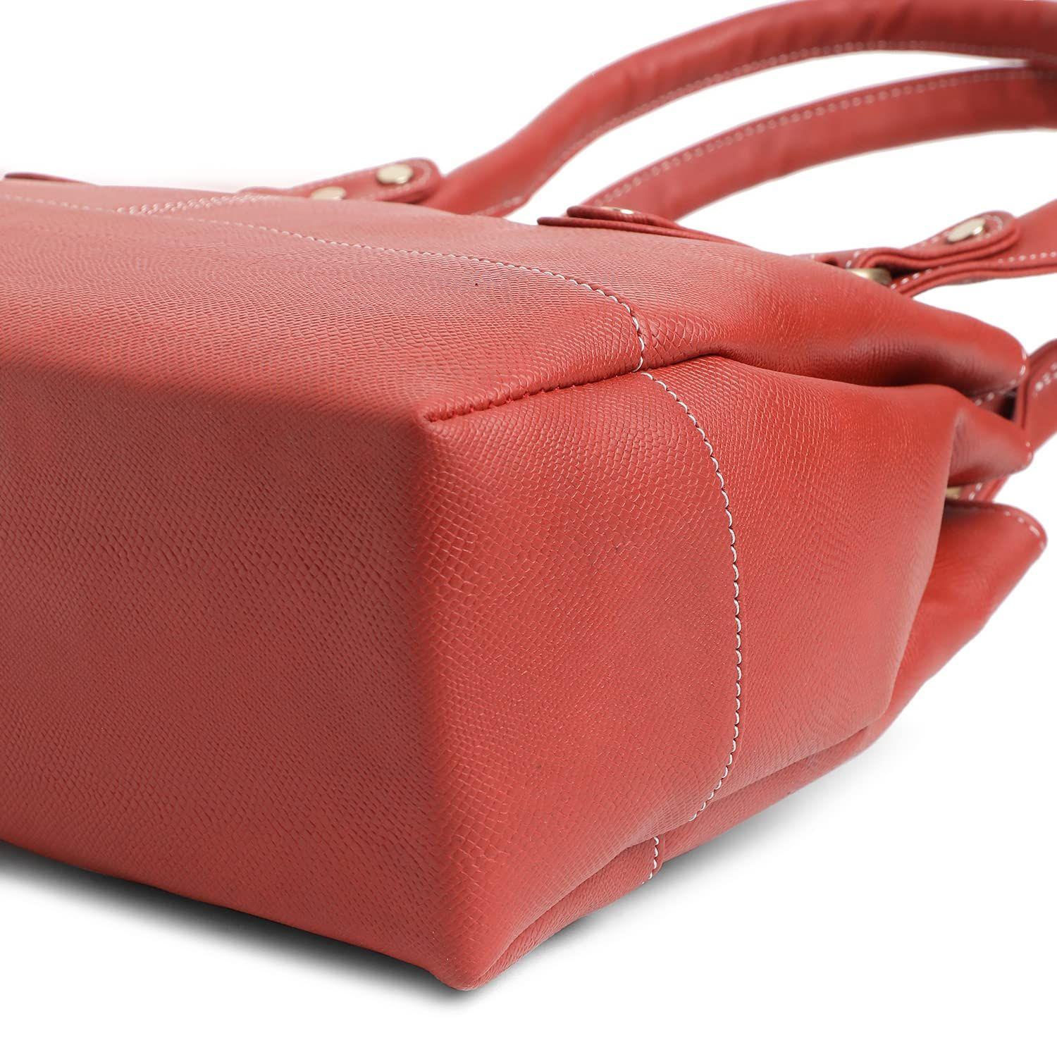 Женская сумка Catlin из искусственной кожи (большой) 9 x 14 x 4 in красный — фото 6